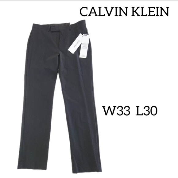 CALVIN KLEIN MENS JERRY BLACK PANTS SIZE W33 L30 NEW WITH TAGS - Picture 3 of 11